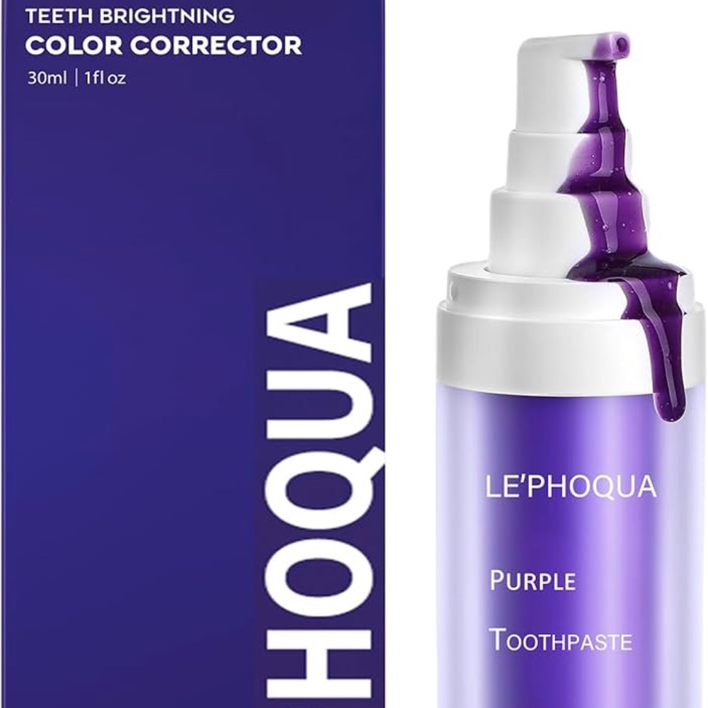 Purple Toothpaste for Teeth Whitening NEW